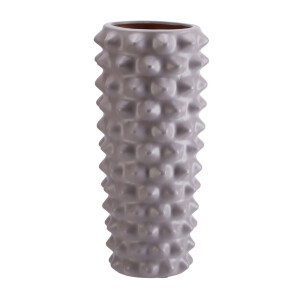 Vaza flori ceramica bej 16 x 34,5 cm