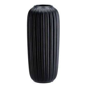Vaza flori ceramica neagra 16 x 38 cm