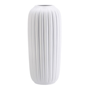 Vaza flori ceramica alba 16 x 38 cm