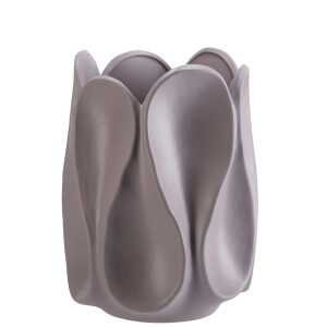 Vaza flori ceramica gri 19 x 25 cm