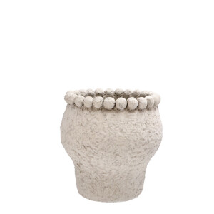 Ghiveci flori piatra bej 16,5 x 16,5 cm