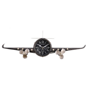 Ceas perete Avion fier 56,5 x 7 x 18 cm
