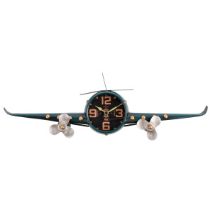Ceas perete Avion fier multicolor 56,5 x 7 x 18 cm