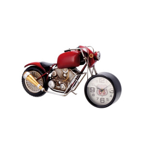 Ceas de masa Motocicleta metal multicolor III 44 x 13,5 x 23 cm