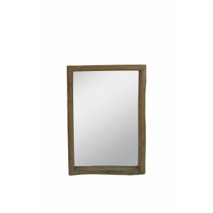 Oglinda perete lemn maro 60 x 90 cm