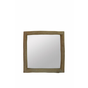 Oglinda perete lemn maro 81 x 81 cm