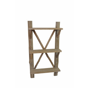 Raft perete lemn maro 42 x 14,5 x 80 cm