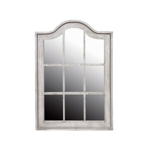 Oglinda perete lemn alb 64 x 3 x 94 cm