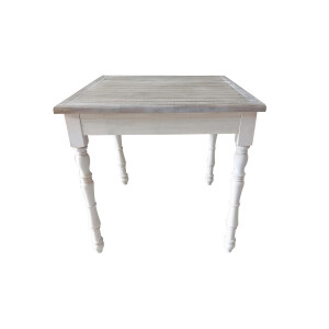 Masa lemn alb maro  80 x 80 x 78 cm