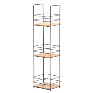 Raft pardoseala 3 polite fier bambus 16,5 x 15,5 x 63 cm