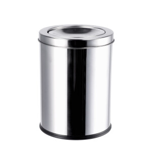 Cos gunoi cu capac mobil, otel argintiu 17 x 23,5 cm / 3 L