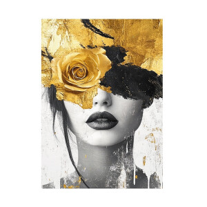 Tablou oleografie pe panza multicolor Women 50 x 70 cm
