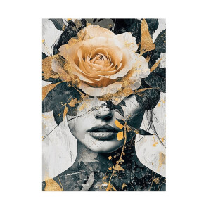 Tablou oleografie pe panza multicolor Women II 50 x 70 cm