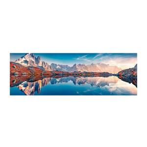 Tablou olegrafie pe panza multicolor Peisaje 120 x 40 cm