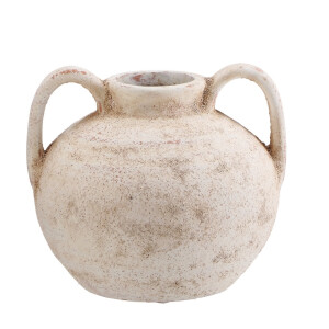 Vaza flori teracota maro 20 x 17 cm