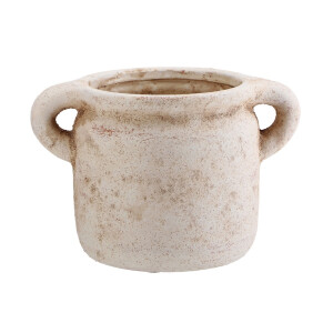 Vaza flori teracota maro 18,5 x 18 cm