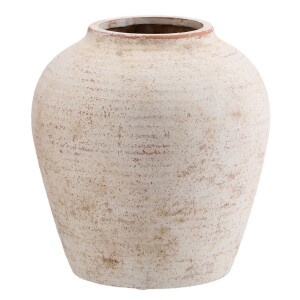 Vaza flori teracota maro 20,5 x 22 cm