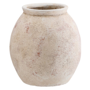 Vaza flori teracota maro 21,5 x 22,5 cm