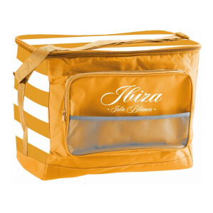 Geanta termoizolanta textil portocaliu alb 44 x 30 x 36 cm, 40 L