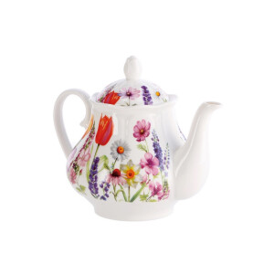 Ceainic portelan multicolor New Born China  21 x 16 x 17 cm, 1.1 L