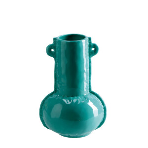 Vaza flori ceramica turcoaz 14,5 x 24,5 cm