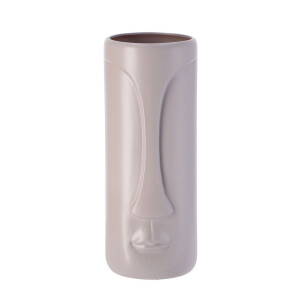 Vaza flori ceramica gri Visage 16,5 x 40 cm