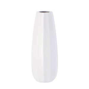 Vaza flori ceramica alba 14,5 x 39 cm