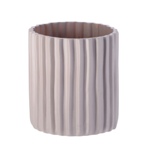 Vaza flori ceramica gri 19 x 21 cm