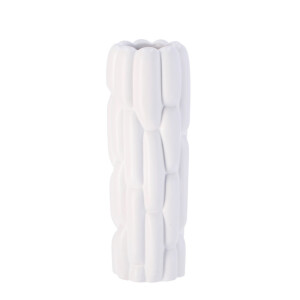 Vaza flori ceramica alba 13,5 x 38,5 cm