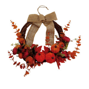 Coronita Toamna Frunze si Dovleci,multicolor 45 cm