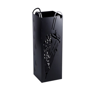 Suport umbrele fier negru 16 x 16 x 49 cm