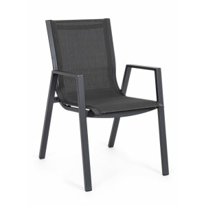 Set 6 scaune gri Pelagius 55x65.5x88 cm