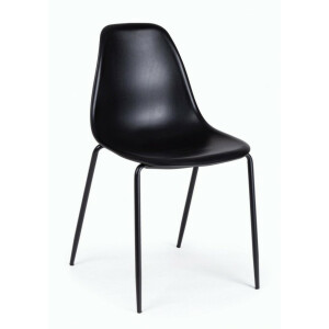 Set 4 scaune negru Iris 45x52x84 cm