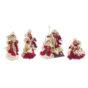 Set figurine Nasterea Domnului 30.5x20x38 cm, 18x18x36 cm, 18x18x25 cm