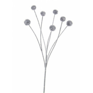 Set 3 flori argintii Echinops 11x5x57.5 cm