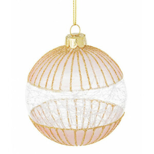 Set 11 globuri sticla Loren 8 cm