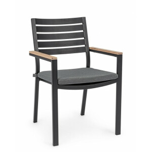 Set 4 scaune gri antracit Belmar 60x58x88.5 cm