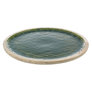 Platou lemn mango verde 35x3 cm