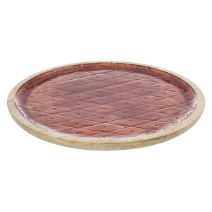 Platou lemn mango maro 35x3 cm