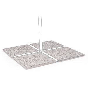 Baza umbrela ciment 4 piese x 50x50x3.7 cm