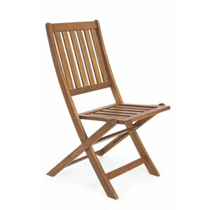 Set 2 scaune pliabile lemn maro Mali 47.5x60x92 cm