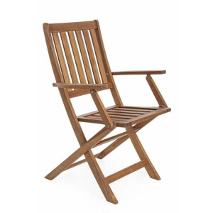 Set 2 scaune pliabile lemn maro Mali 58x60x92 cm