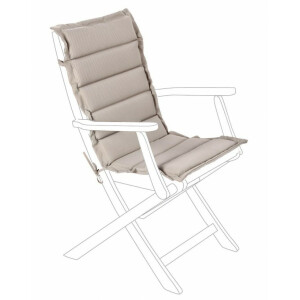 Set 2 perne scaune gradina textil bej Garden 45x94x3 cm