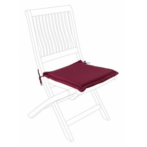 Set 4 perne scaune textil visiniu 42x42x3 cm