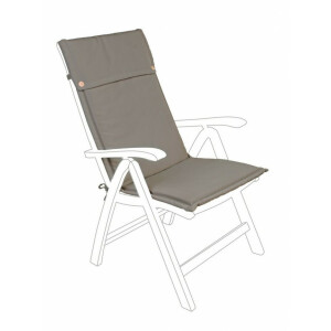 Set 2 perne scaun gradina textil maro 50x120x3 cm