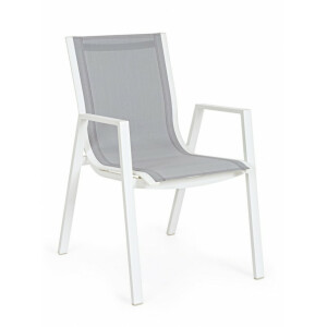 Set 6 scaune alb gri Pelagius 55x65.5x88h 