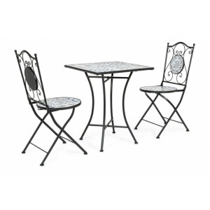 Set mobilier gradina masa 2 scaune Erice 38x38x92 cm, 60x60x75 cm