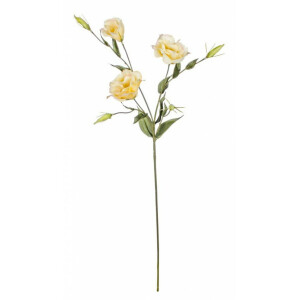 Set 12 flori artificiale Lisianthus galben 76 cm