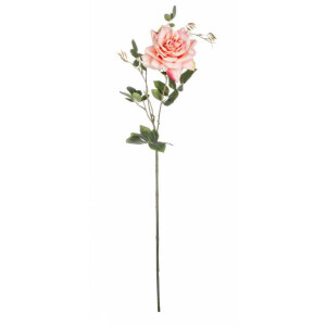 Set 12 Trandafiri artificiali roz 11x76 cm