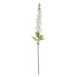 Set 12 flori artificiale Gura de Leu alb verde 68 cm